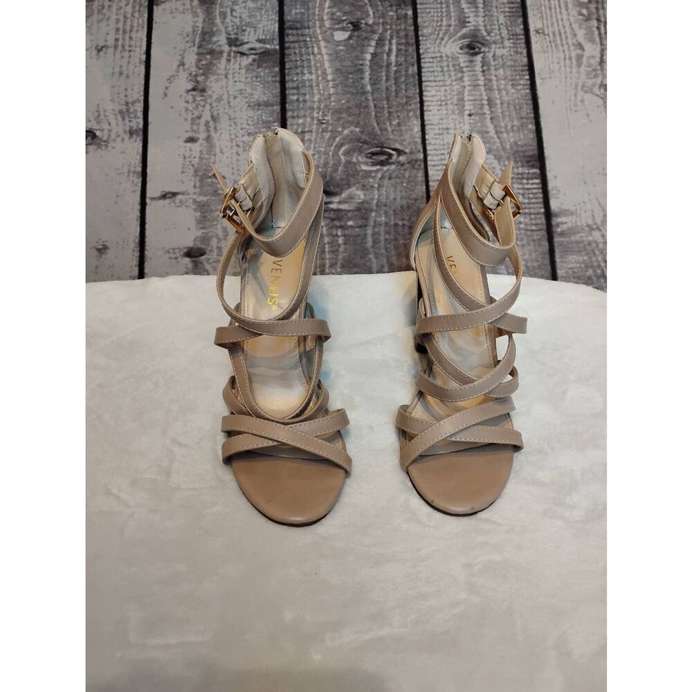 Venus high heeled strap up sandal